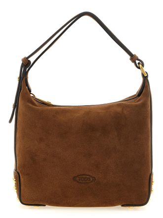 Tod's Brown Calfskin Shoulder Womens Bag