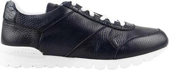 Kiton Leren Su&egrave;de en Leren Krokodil Sneakers - Heren - Sneakers - Blauw - 42 EU - Su&egrave;de - Schoenen