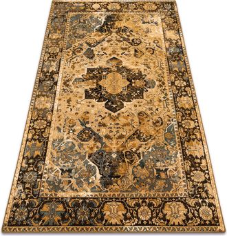 RugsX Rugsx - Alfombra De Lana Polonia Dukato Ornamento Co&ntilde;ac Beige Beige 200x300 Cm