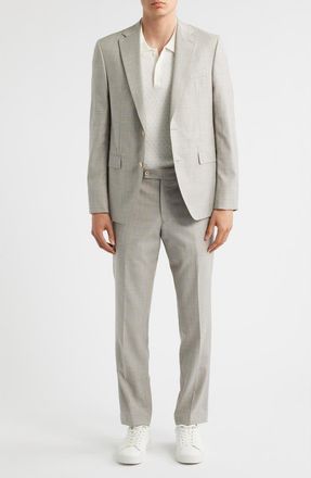 Jack Victor Esprit Plaid Wool Suit in Sand at Nordstrom, Size 36Regular