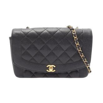 Chanel Pre-owned Vintage Schoudertas - Dames - Pre-owned - Zwart - Maat: ONE Size Leer