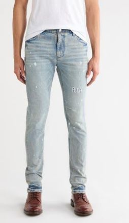Rta Clayton Skinny Jeans in Splattered Indigo Dusk at Nordstrom Rack, Size 34