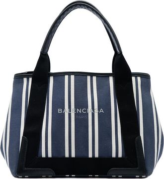 Balenciaga Pre-owned Balenciaga Canvas Striped Navy Cabas S Ladies CIVEXYEFRIGSG2Q0