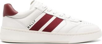 Bally Witte Leren Sneakers - Heren - Sneakers - Wit - 44 1/2 EU - Leer - Schoenen