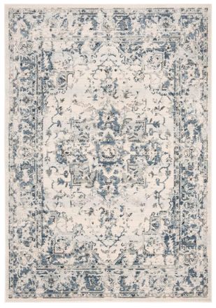 Safavieh Alfombra marfil/azul marino 122 x 183 cm