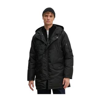 Theory Jassen, Heren, Zwart, M, Katoen, Nev Puffer Parka