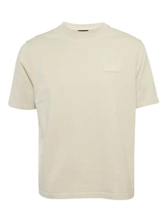 Emporio Armani T-shirt met logopatch - Beige