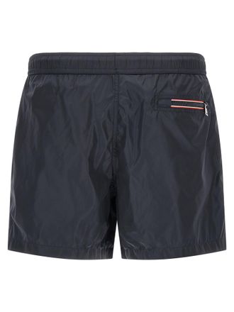 Moncler Mens Blue Polyamide Cargo Shorts