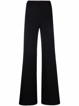 Alberta Ferretti high-waisted flared trousers - women - Viscose/Spandex/Elastane - 40 - Black
