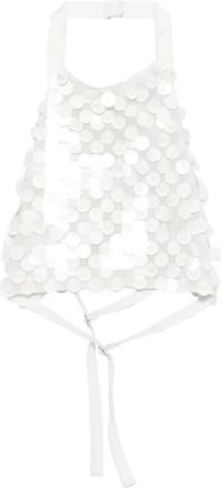 P.A.R.O.S.H. Blusa - Dames - Tops zonder mouwen - Wit - M - Tops