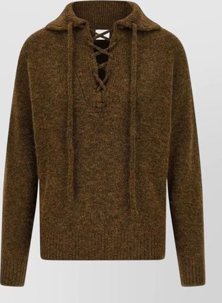 Isabel Marant alpaca wool v-neck long-sleeve sweater