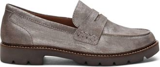 Aetrex Womens Collette Arch Support Loafer In Silver