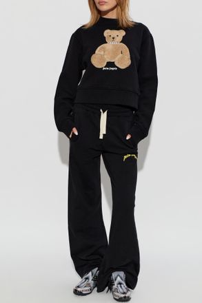 Palm Angels Sweatshirt With A Distinctive Teddy Bear Motif, Womens, Black