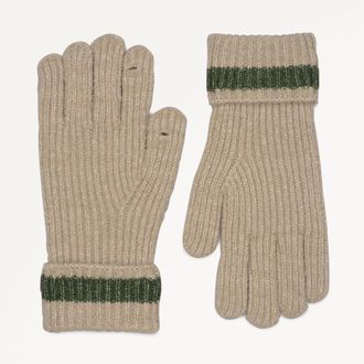 Radley London Oatmeal Marl Knitted Glove Knitters Lane AW25 Radley London