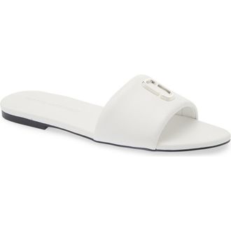 Marc Jacobs The Snapshot Slide Sandal in Bright White at Nordstrom, Size 10Us