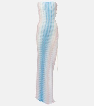 Missoni Zigzag ombre lame maxi dress
