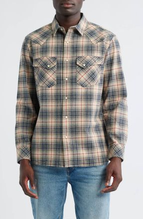 Pendleton Wyatt Snap-Up Shirt In Natural Multi Plaid