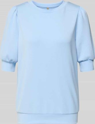 Soyaconcept Sweatshirt mit 1/2-Arm Modell BANU in Hellblau, Gr&ouml;&szlig;e XXL