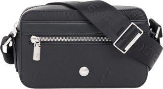 Lacoste Langon Petit Piqu&eacute; Messenger - Heren - Schoudertassen - Zwart - ONE Size - Tassen
