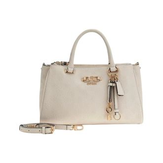 Guess Handbags, female, Beige, Size: ONE SIZE Handbag with Shoulder Strap and Multiple Pockets