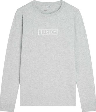 Hurley Hurley Heren Box Logo Regular T-Shirt (Grijs)