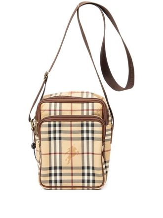 Burberry check-pattern cross body bag - Neutrals