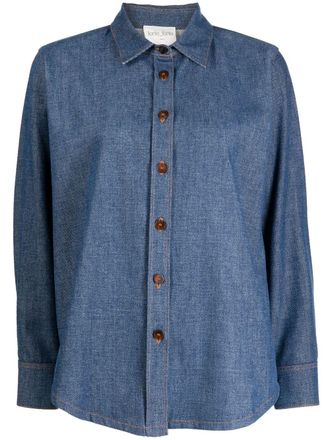 Forte_Forte Camicia con colletto ampio - Blu