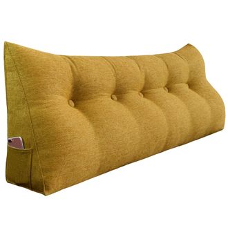 OEM Cuscino Da Lettura Triangolare - Giallo Cuscino Da Lettura Triangolare - Giallo 80 Cm