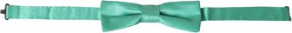 Dolce & Gabbana Mens Mint Green Silk Bow Tie - Turquoise - One Size