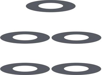 vidaXL Vidaxl - Flat Tree Rings 5 pcs Anthracite Ø30 / 60 cm Steel