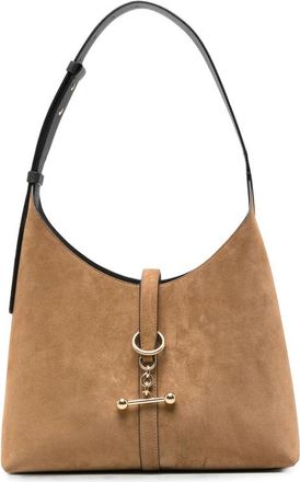 Strathberry Suede Bar-detail Shoulder Bag