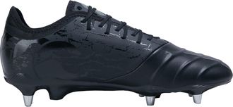 Canterbury Of New Zealand Unisex Adult Phoenix Genesis Pro Leder Soft Ground Rugby Laarzen (Zwart/Zilver)