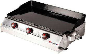 Somagic Plancha de gas premium, 3 quemadores