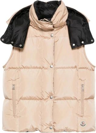 Moncler Gilet Macareux Moncler - - Jackets - Donna - Beige - S
