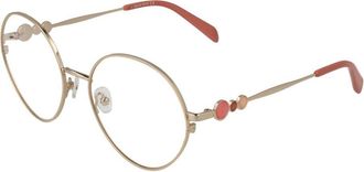 Emilio Pucci Gold Metal Glasses Womens (Frames)