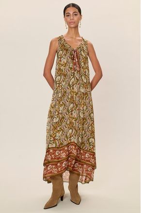 Rebecca Taylor Isha Printed Dress in Pesto Combo at Nordstrom, Size X-Small
