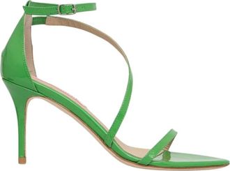 Custommade Amy Patent - Dames - Sandalen met hakken - Groen - 40 EU - Leer - Schoenen