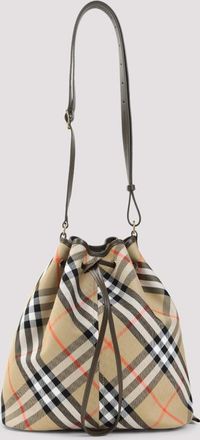 Burberry Medium Drawstring Bucket Shoulder Bag
