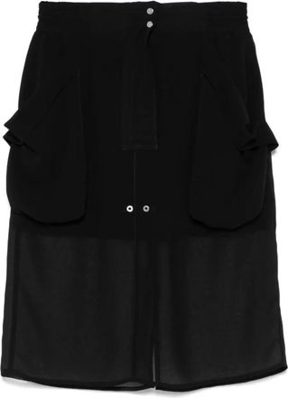 Pinko Casual Zwarte Polyester Rok - Dames - Korte rokken - Zwart - XL - Polyester - Rokken