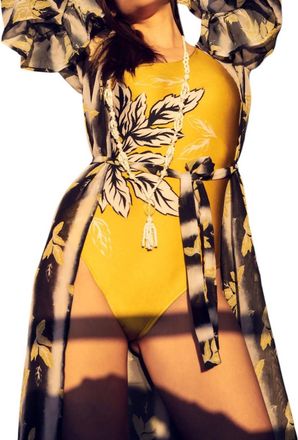 Sauipe Swimwear Teresa Beach Cover Up In White, Black, Gold