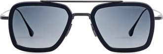 Dita Eyewear Flight.006 Bold Square Frame Sunglasses with Metal Double Bridge