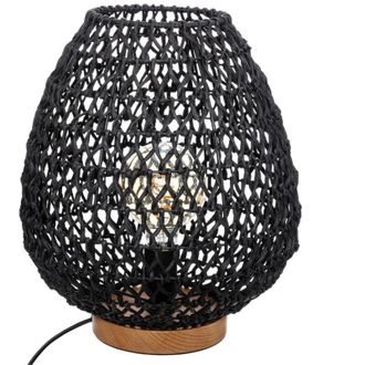 Atmosphera Atmosphera - L&aacute;mpara &laquo;etel&raquo; Negro - Metal Y Papel H36 Cm Cr&eacute;ateur DInt&eacute;rieur