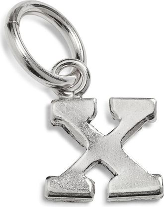 Nashelle Initial Charm in Sterling Silver - X at Nordstrom