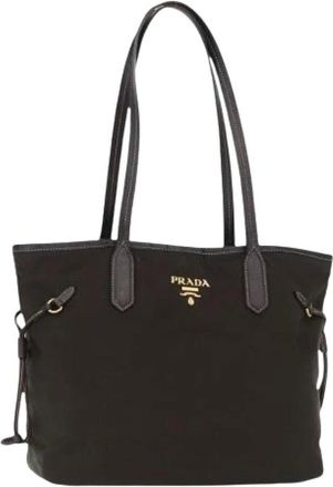 Prada Pre-owned Tote Bags, female, Green, Size: ONE SIZE Pre-owned Vintage Tote Bag