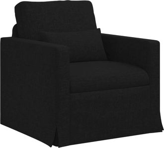 vidaXL Sof&aacute; Negro 78 X 77 X 80 Cm Tela Vidaxl
