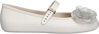 Melissa Soft Ballerina Petals - Dames - Ballerinas - Wit - 35 EU - Polyester - Schoenen