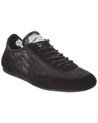 Jimmy Choo London Sunny Lace & Leather Sneaker