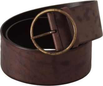 Dolce & Gabbana Leren Riem - Dames - Riemen - Bruin - ONE Size - Leer - Accessoires