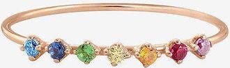 Vanrycke Ros&eacute;gold-Ring mit Edelsteinen Stardust Rainbow