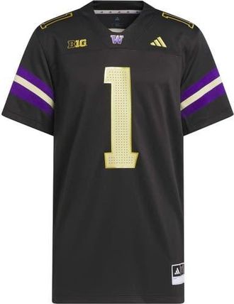 adidas Mens adidas 1 Black Washington Huskies Premier Strategy Jersey at Nordstrom, Size Xx-Large